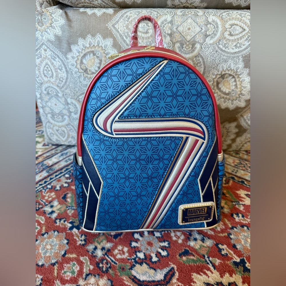 Ms. Marvel Blue Loungefly Backpack